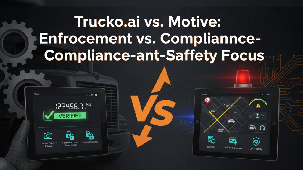 Thumbnail for: Trucko.ai vs. Motive: Enforcement vs. Compliance-and-Safety Focus